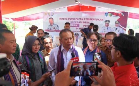 Wamenkop Tinjau Koperasi Merah Putih di Lombok Timur, Target 80 Ribu Desa di 2025