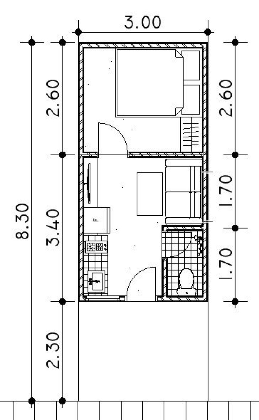 Denah Rumah Subsidi Ukuran 18 m2