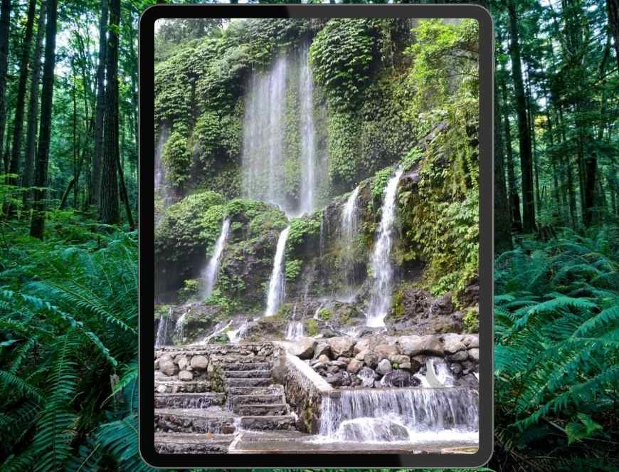 Air Terjun Benang Stokel, Batu Kling Utara, Lombok Tengah