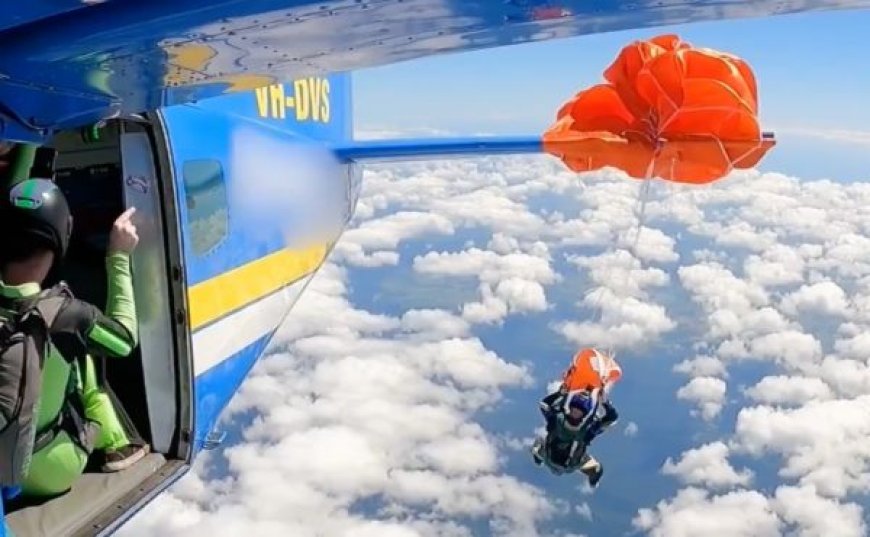 Skydiver Tersangkut Pesawat di Queensland, Australia Dramatis